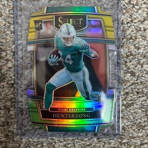 2021 panini select Hunter Long rookie select refractor green